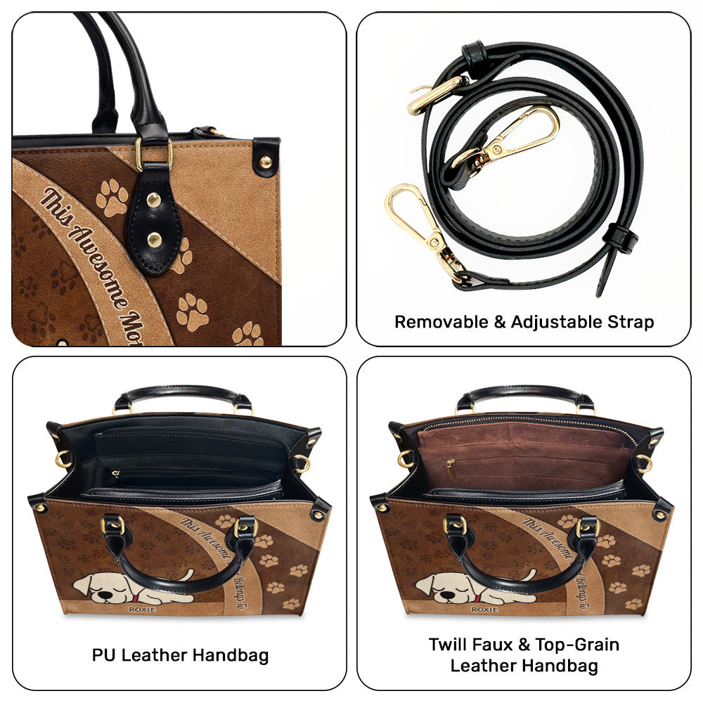 Personalized Custom Leather Handbag - The Perfect Gift for Awesome Moms