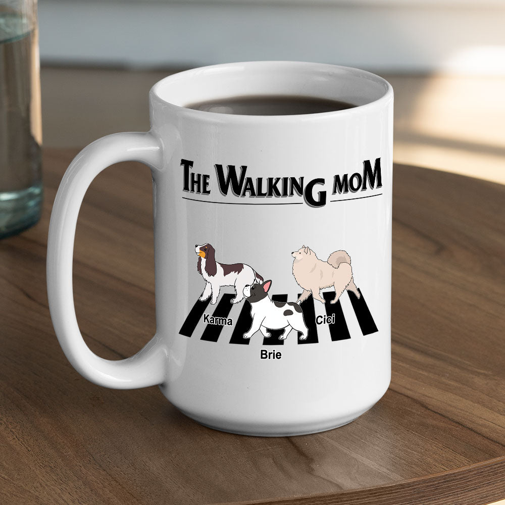 The Walking Dad 2 - Personalized Custom 11oz & 15oz Coffee Mug for Pet Lovers