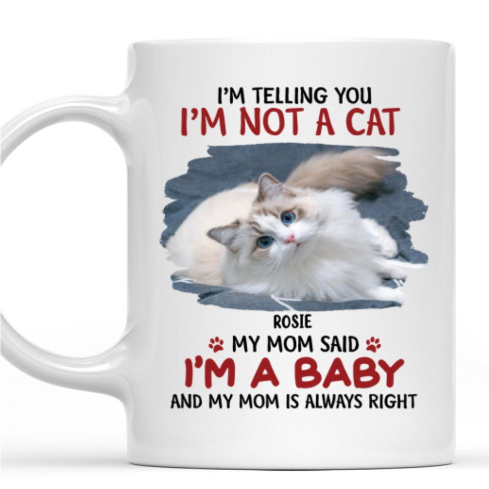 Personalized Custom 'I'm A Baby' Photo Coffee Mug - Ideal Gift for Mom