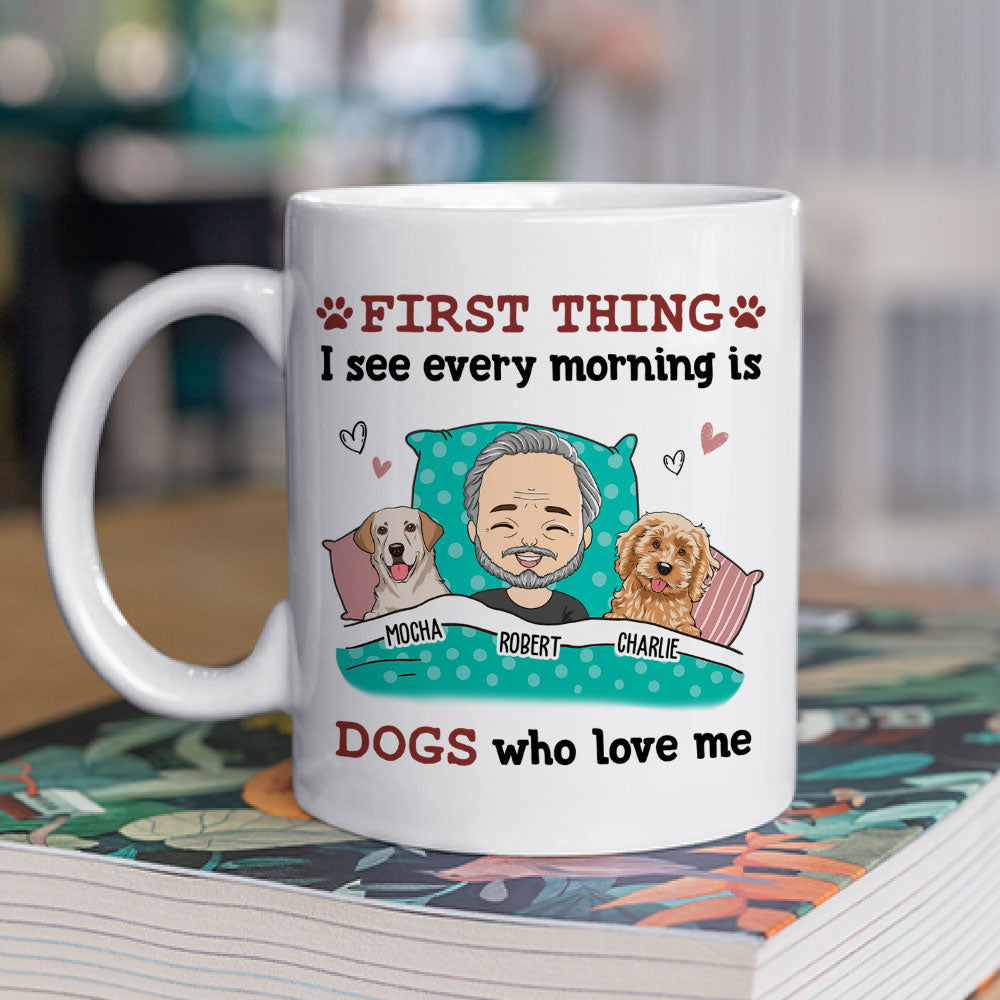 Every Morning - Personalized Custom Ceramic Coffee Mug for Pet Lovers, 11oz or 15oz