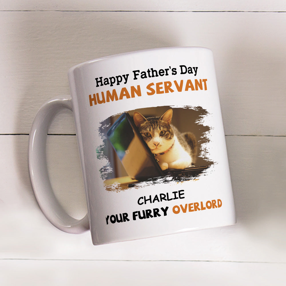 To My Servant - Personalized Custom Ceramic Coffee Mug for Pet Lovers in 11oz and 15oz Sizes