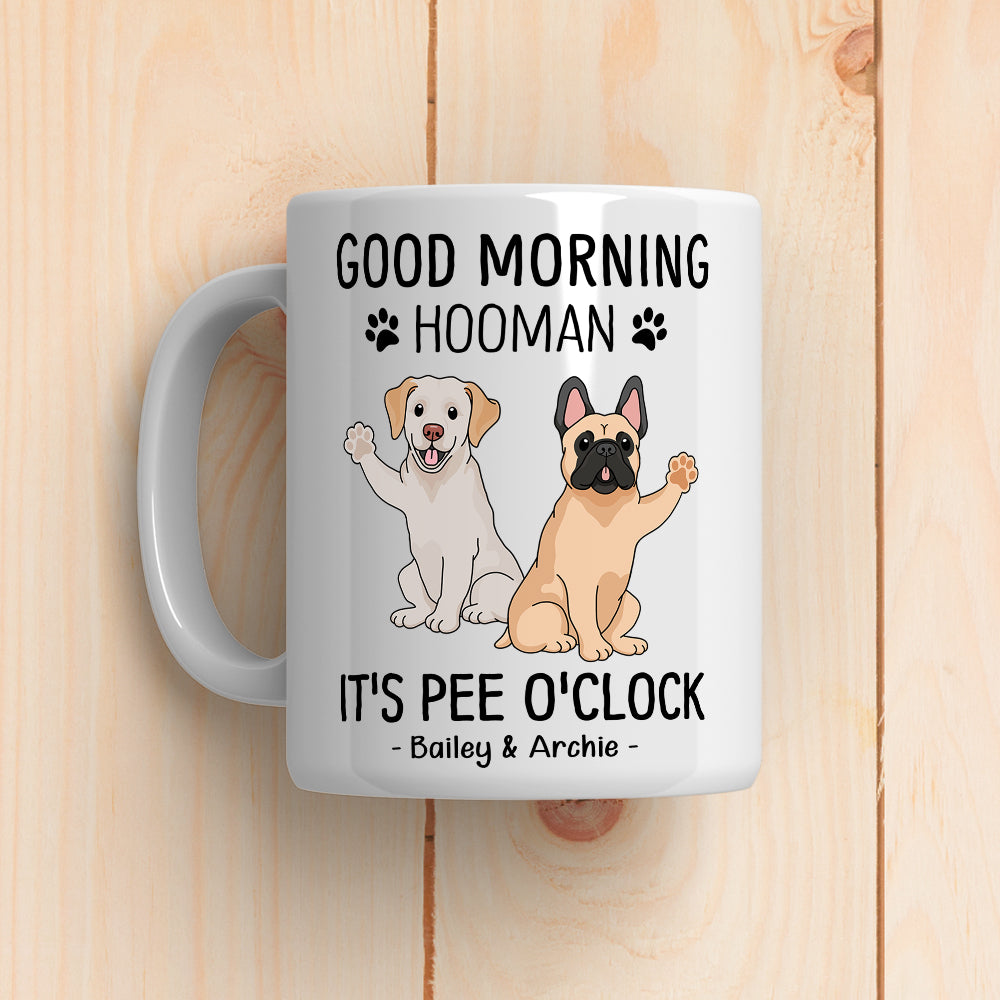 Good Morning Hooman - High - Quality Personalized Custom Ceramic Coffee Mug for Pet Lovers
