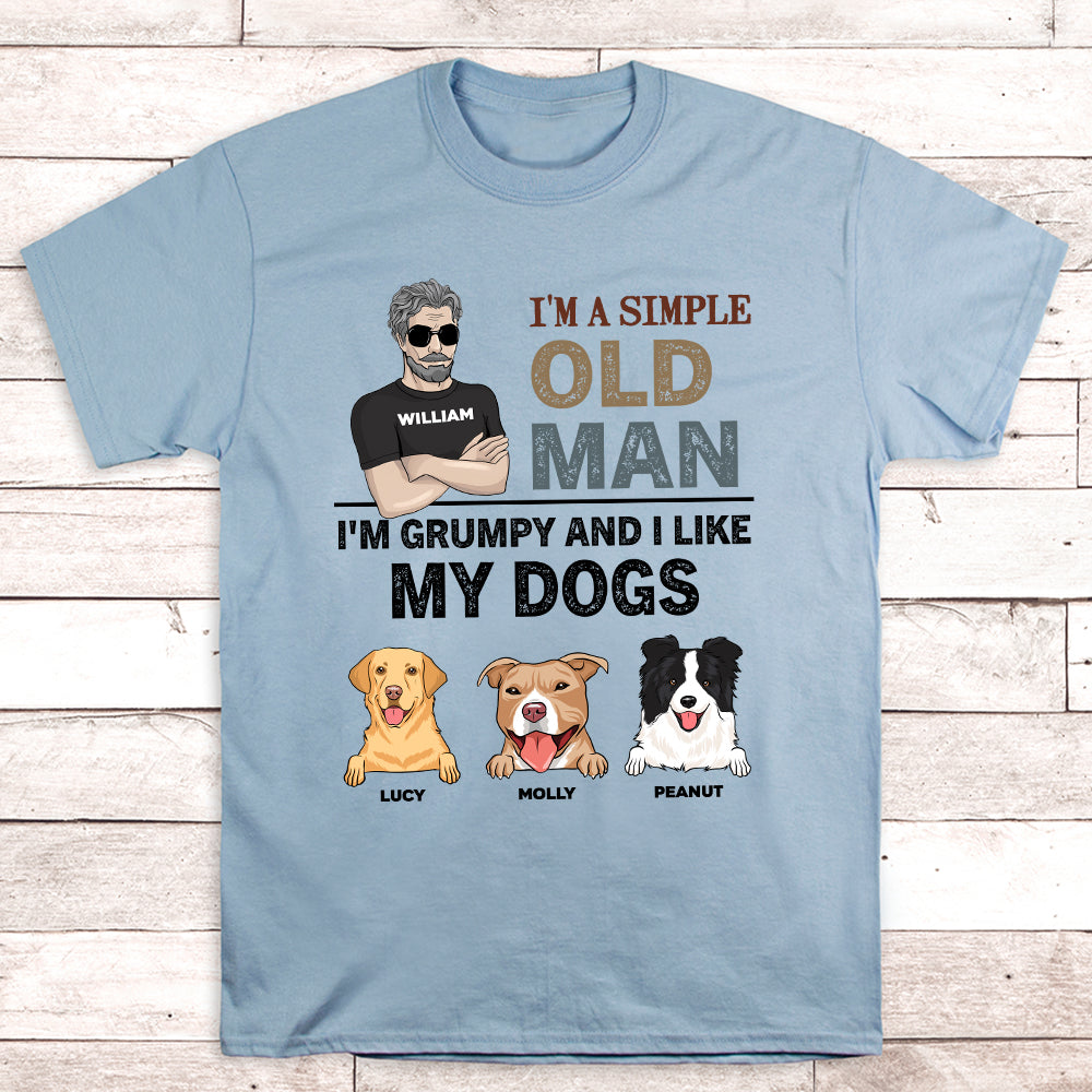I Like My Dogs - Personalized Custom Unisex 5.3 oz T-shirt for Pet Lovers