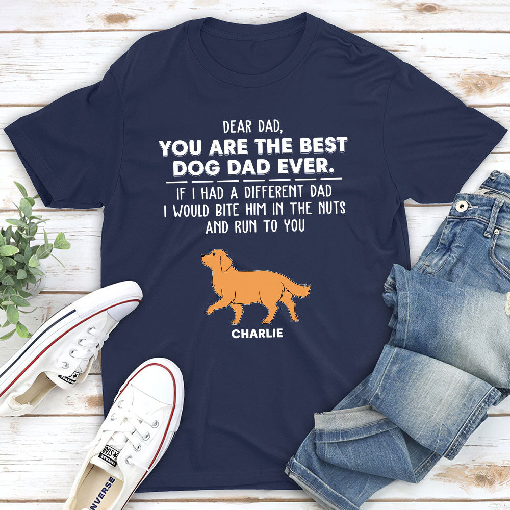 Personalized Custom Unisex 'I Would Bite Him' T-shirt - Ideal Gift for Pet Lovers