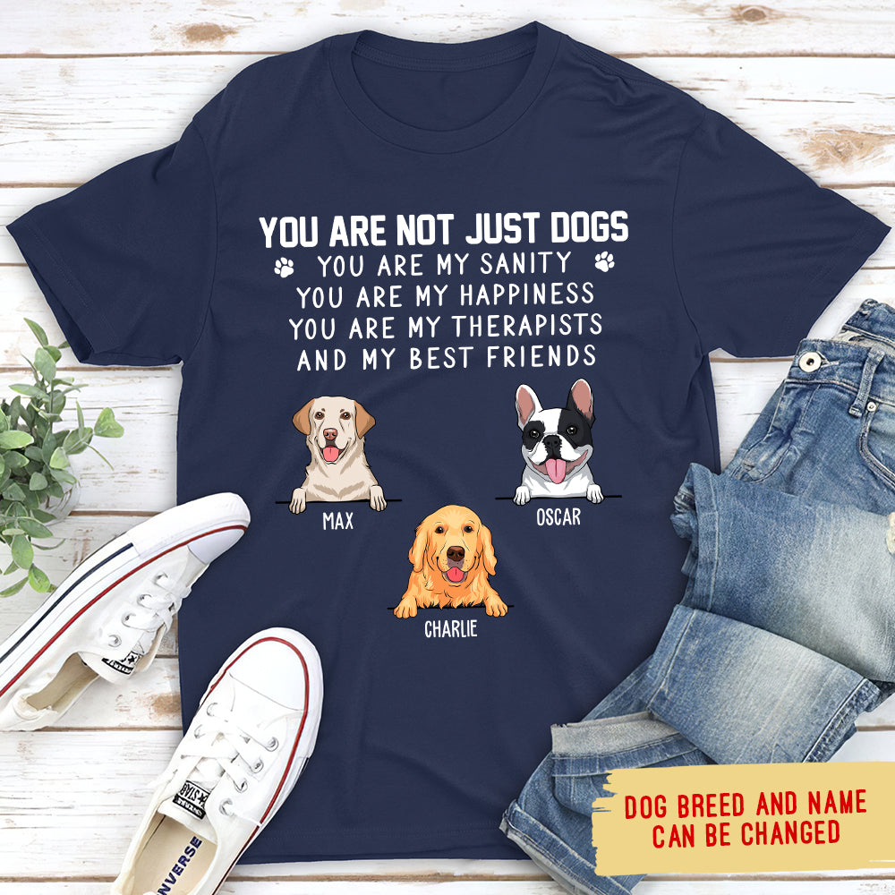 Not Just A Dog 2 - Personalized Custom Unisex Cotton Blend T-shirt for Pet Lovers