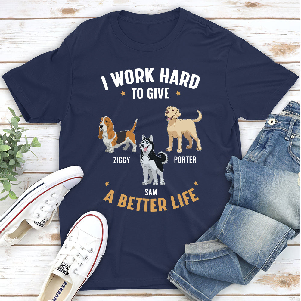 Enhance Your Life - Personalized Custom Unisex 5.3 oz T-shirt for Pet Lovers