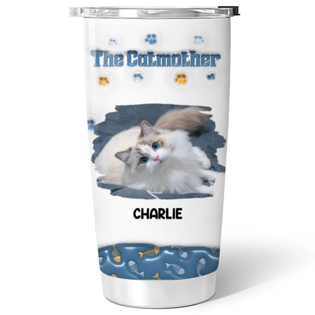The Catmother Version Photo 2 - Personalized Custom 3D Inflated Effect 20oz Stainless Steel Tumbler for Long - Lasting Temperature Retention