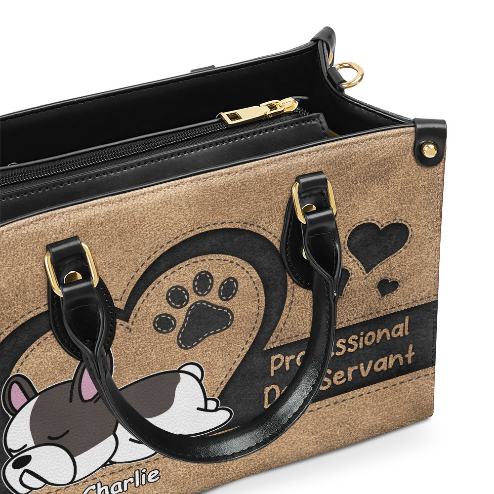 Exquisite Personalized Custom Leather Pet Servant Handbag for Professionals
