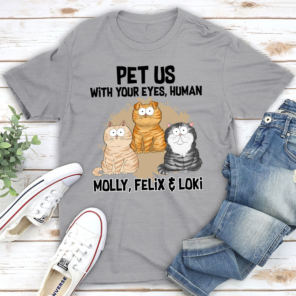 Pet Me With - Personalized Custom Unisex 5.3 oz T - shirt for Pet Lovers
