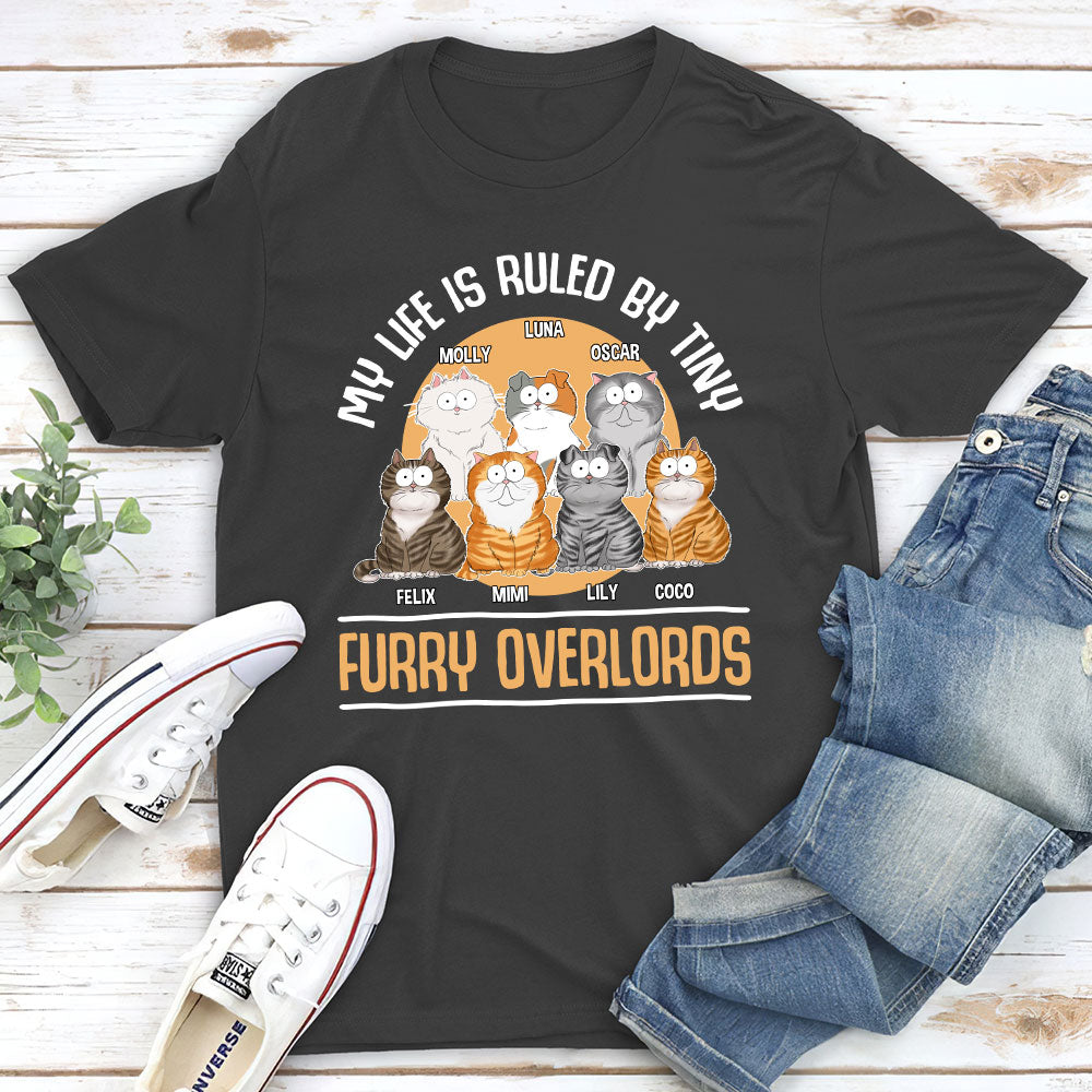 A Furry Overlord - Personalized Custom Unisex 5.3 oz T-shirt for Pet Lovers