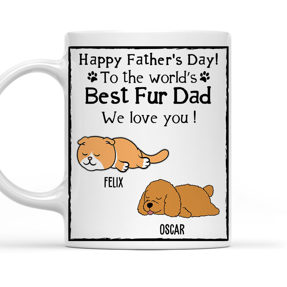 Best Fur Dad - Premium Personalized Custom Coffee Mug for Pet Lovers