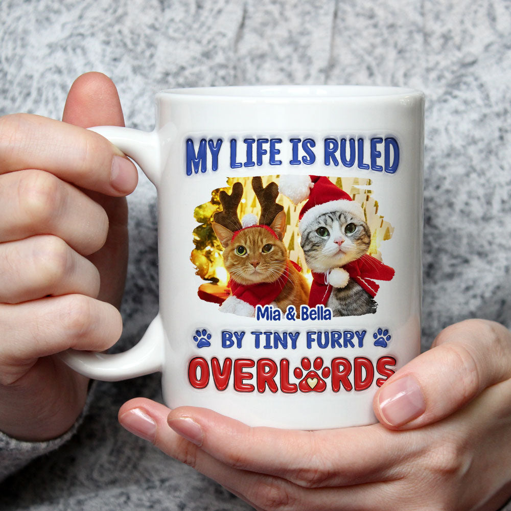 Adorable Furry Overlords Personalized Custom 3D Inflated Effect 11oz/15oz Ceramic Mug with Unique Photo Print