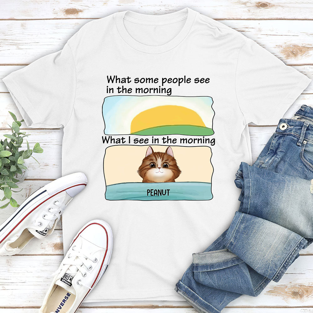What I See - Personalized Custom Unisex 5.3 oz T-shirt for Pet Lovers