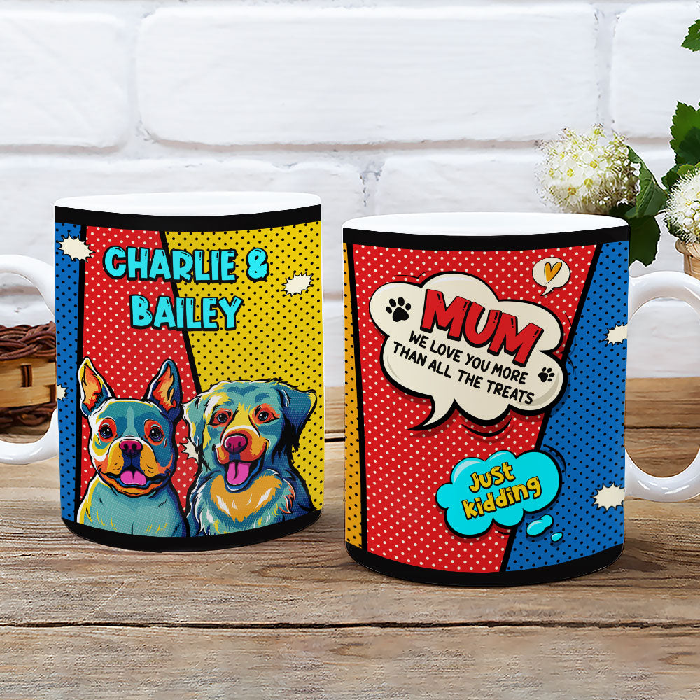 I Love You More Than All The Treats - Premium Personalized Custom Coffee Mug for Pet Lovers