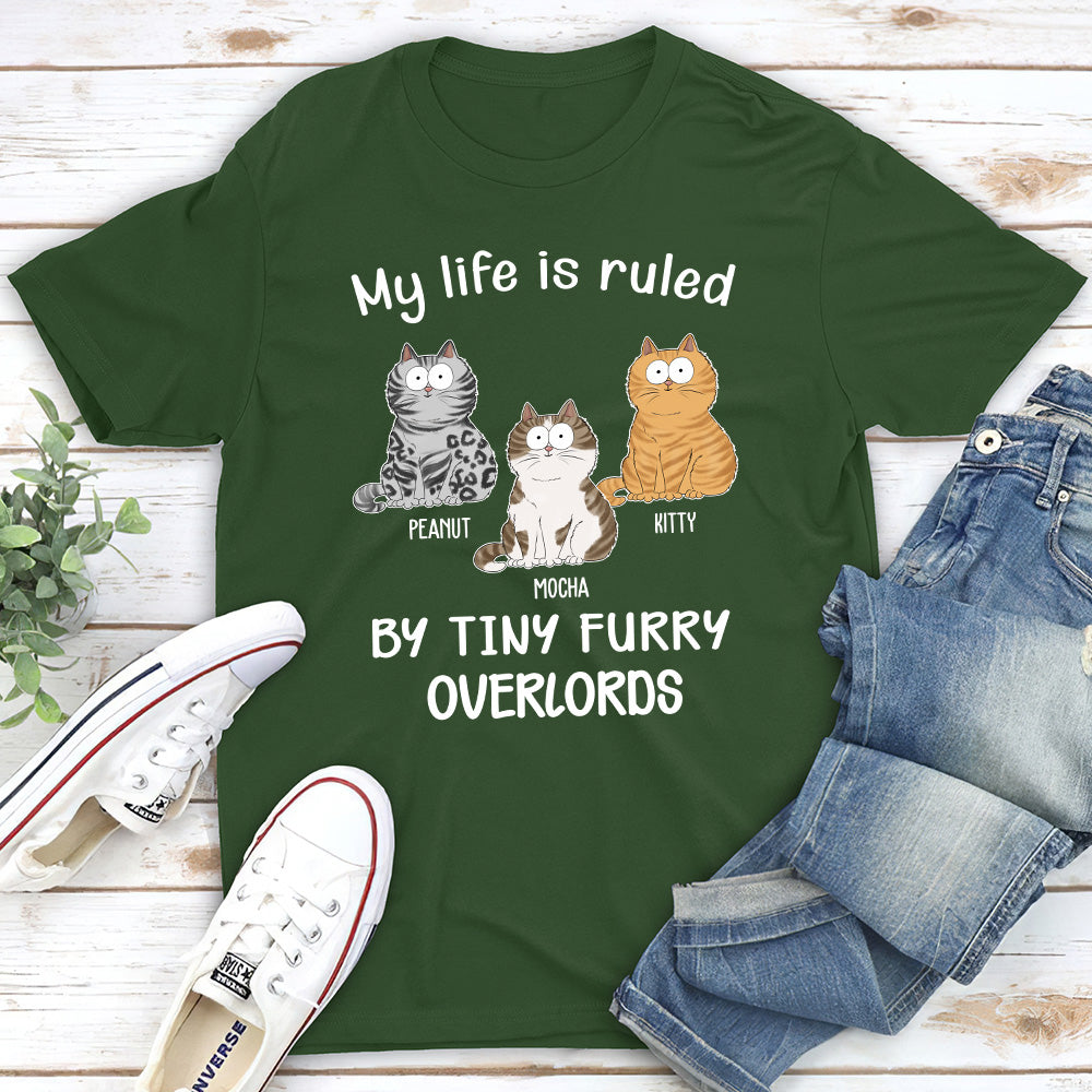 Cat Ruled My Life - Personalized Custom Unisex 5.3 oz T-shirt for Pet Lovers