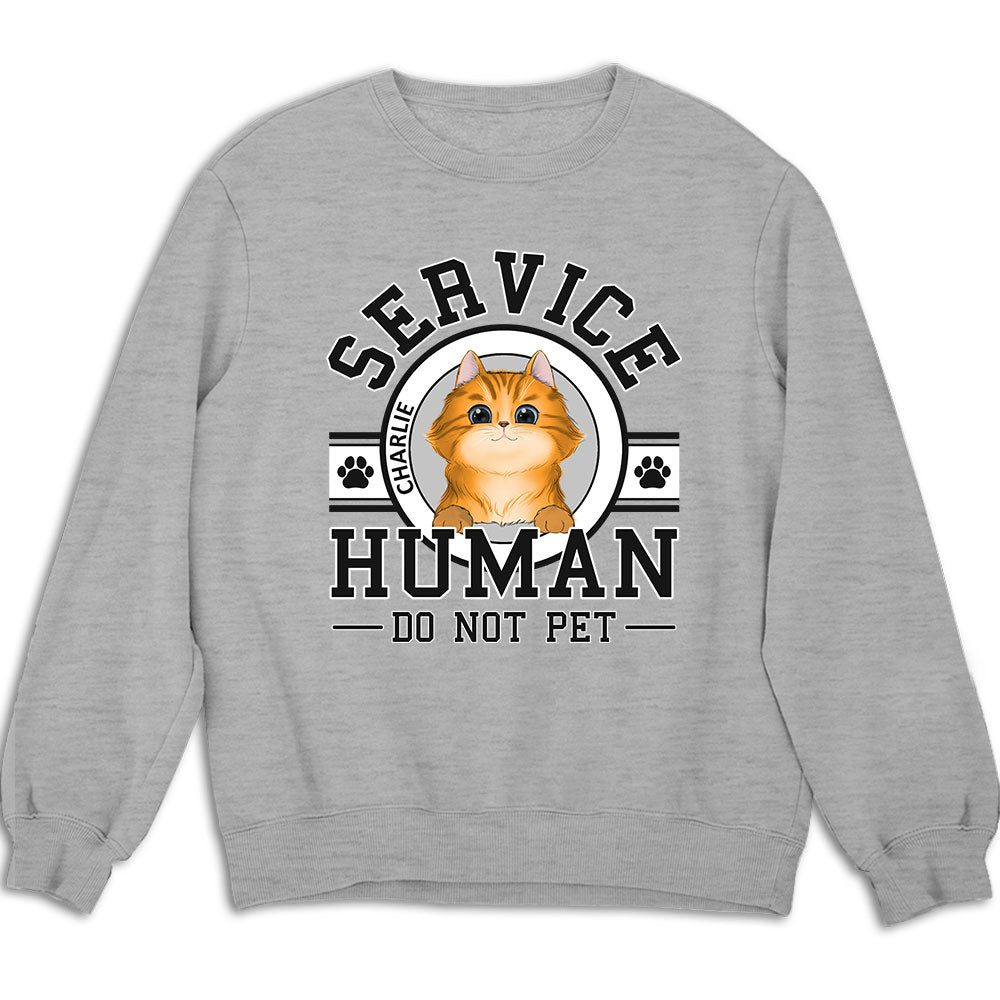 Personalized Custom Pet Service Human Logo Unisex 8.0 oz Sweatshirt - Ideal Gift for Pet Lovers
