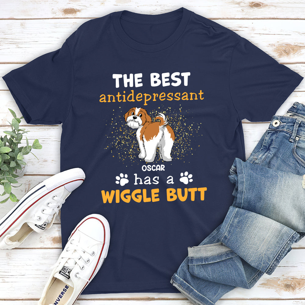 The Ultimate Personalized Custom Unisex 5.3 oz Antidepressant T-shirt - Ideal for Pet Lovers