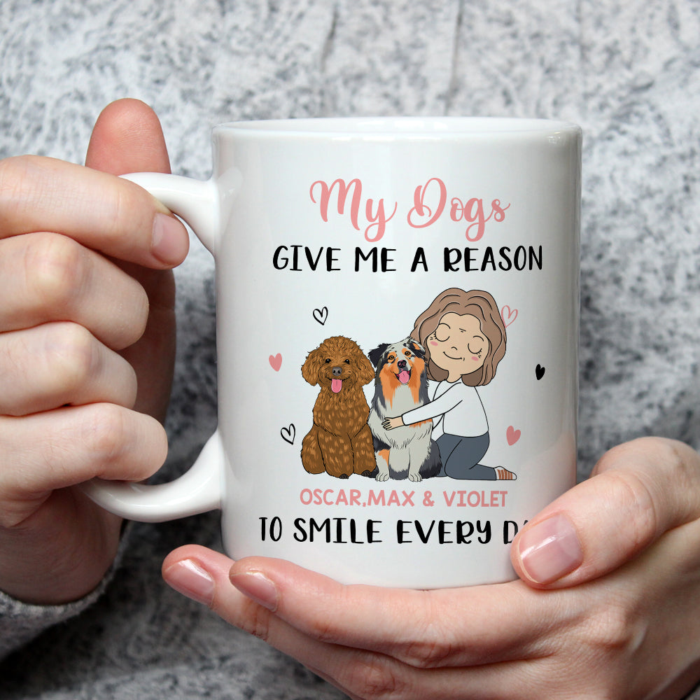 Personalized Custom 'My Dog Gives Me' Coffee Mug - 11oz