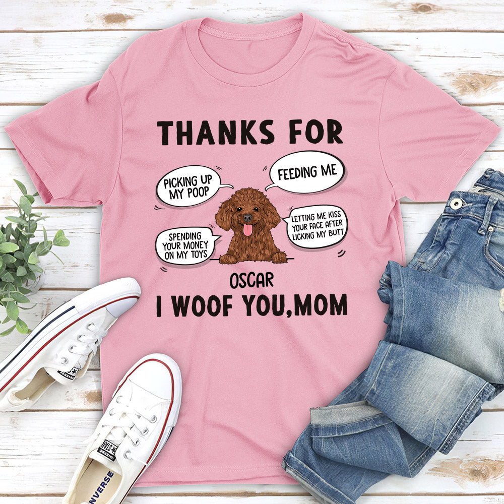 Thanks For Everything - Personalized Custom Unisex 5.3 oz T-shirt for Pet Lovers