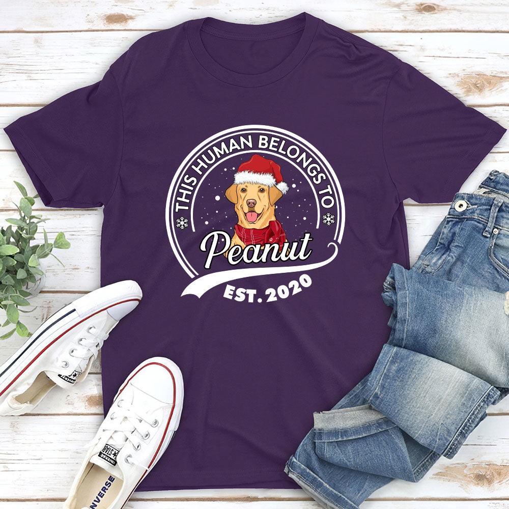 Unique Personalized Custom Unisex Christmas T-shirt for Pet Lovers