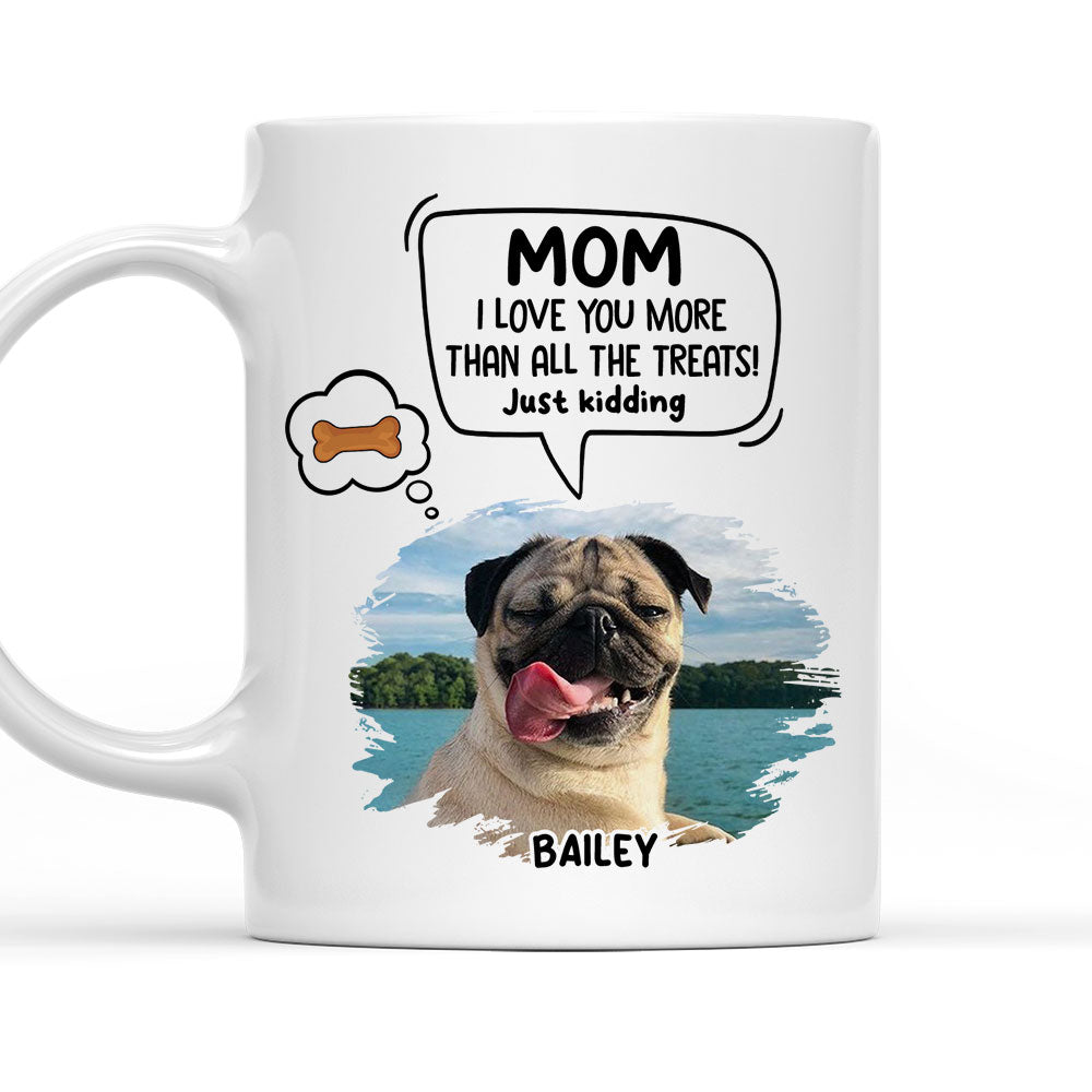 Personalized Custom Pet Just Kidding Photo Coffee Mug - Ideal Gift for Pet Lovers