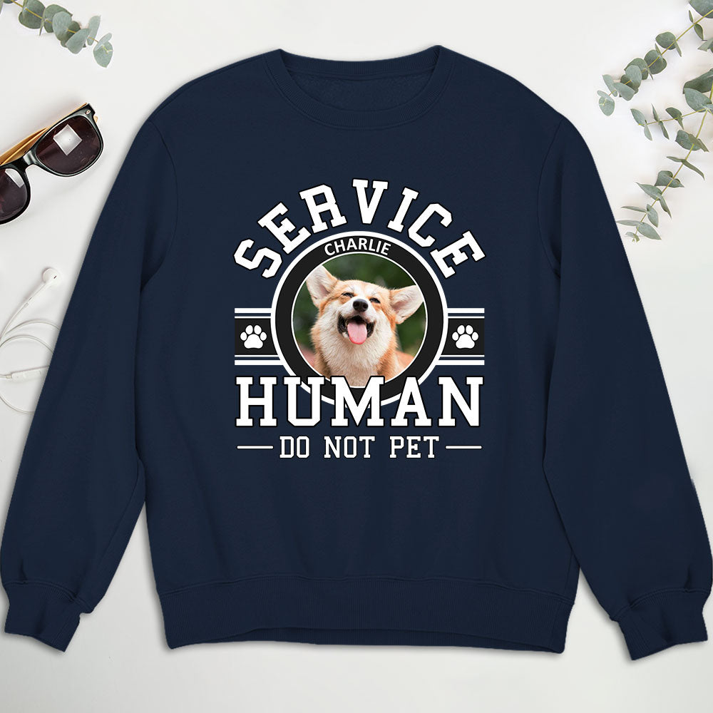 Personalized Custom Pet Service Human Logo Unisex 8.0 oz Sweatshirt - Ideal Gift for Pet Lovers