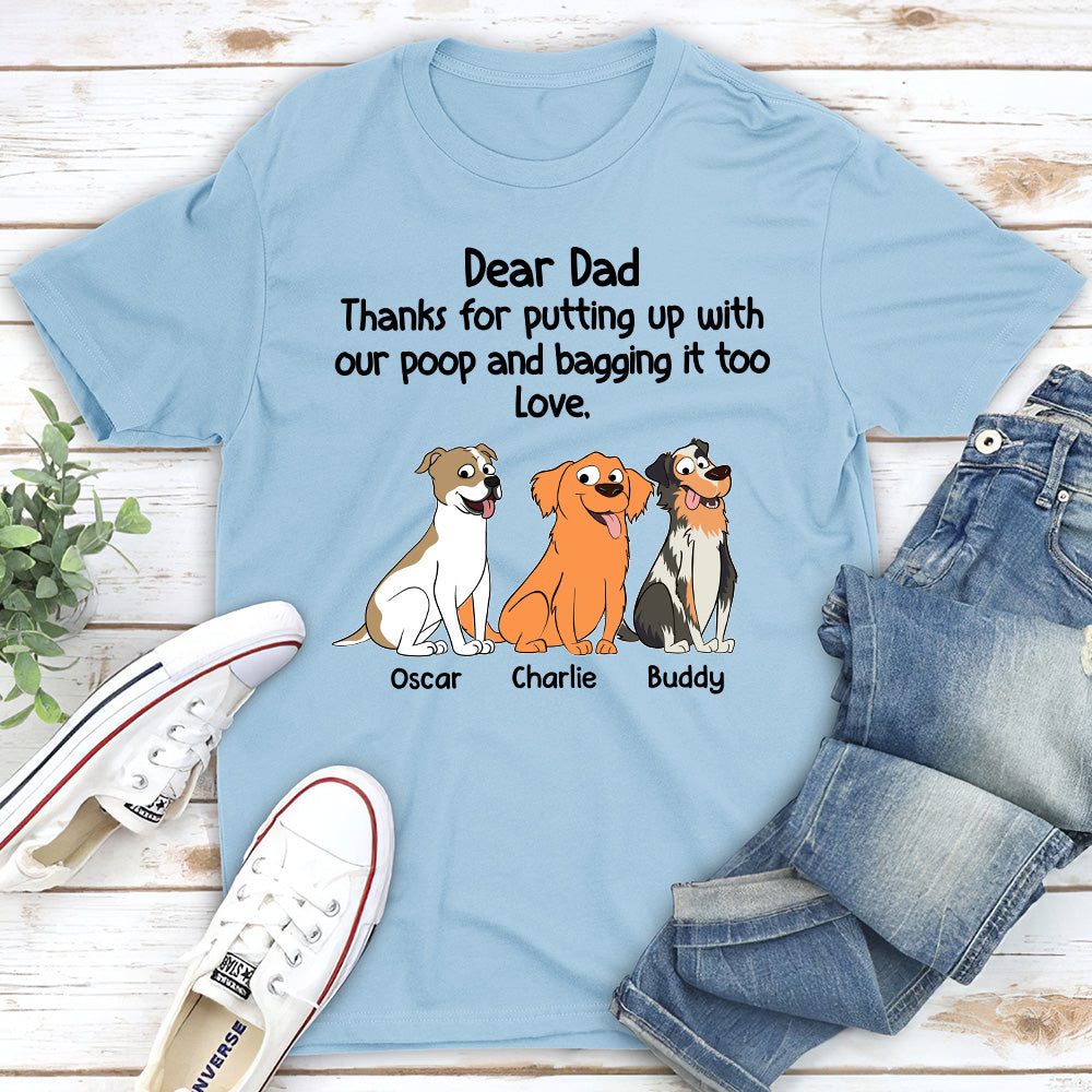 Bagging It - Customizable Personalized Unisex 5.3 oz T-shirt for Pet Lovers