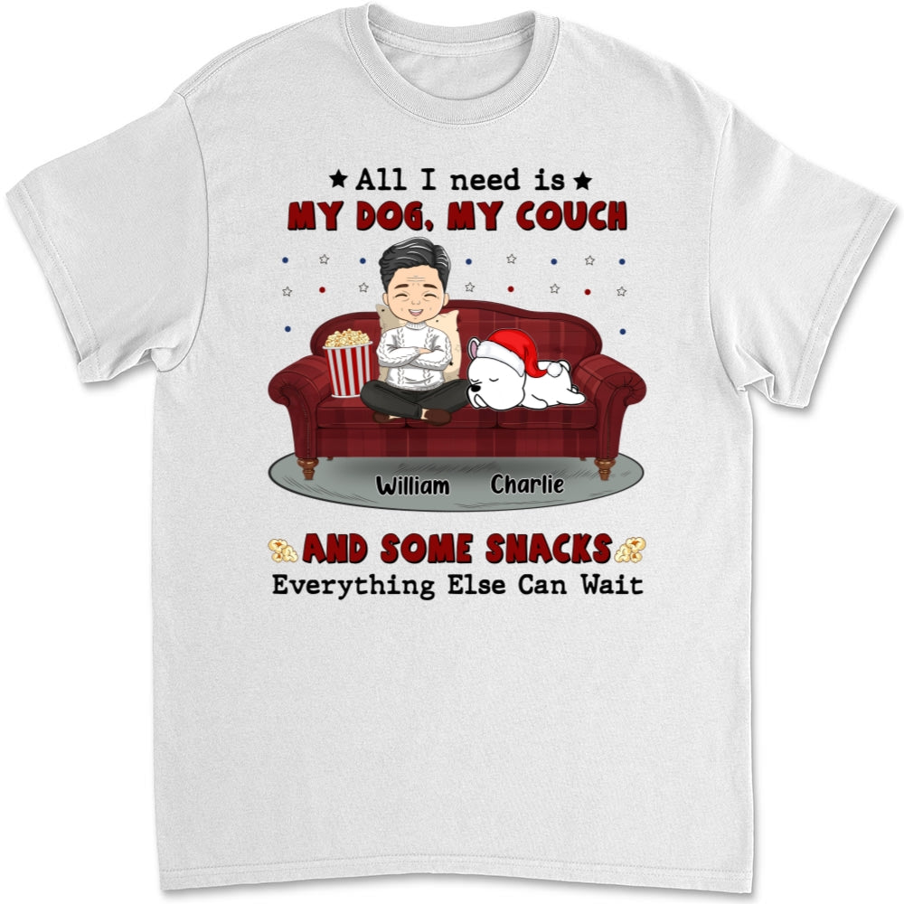 Everything Else Can Wait - Personalized Custom Unisex 5.3 oz T-Shirt for Pet Lovers