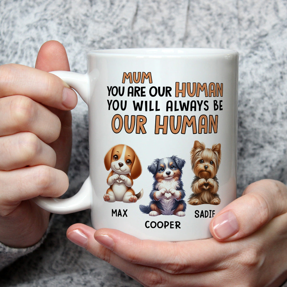 Mom You Are Our Hero - Personalized Custom Ceramic Coffee Mug for Pet Lovers