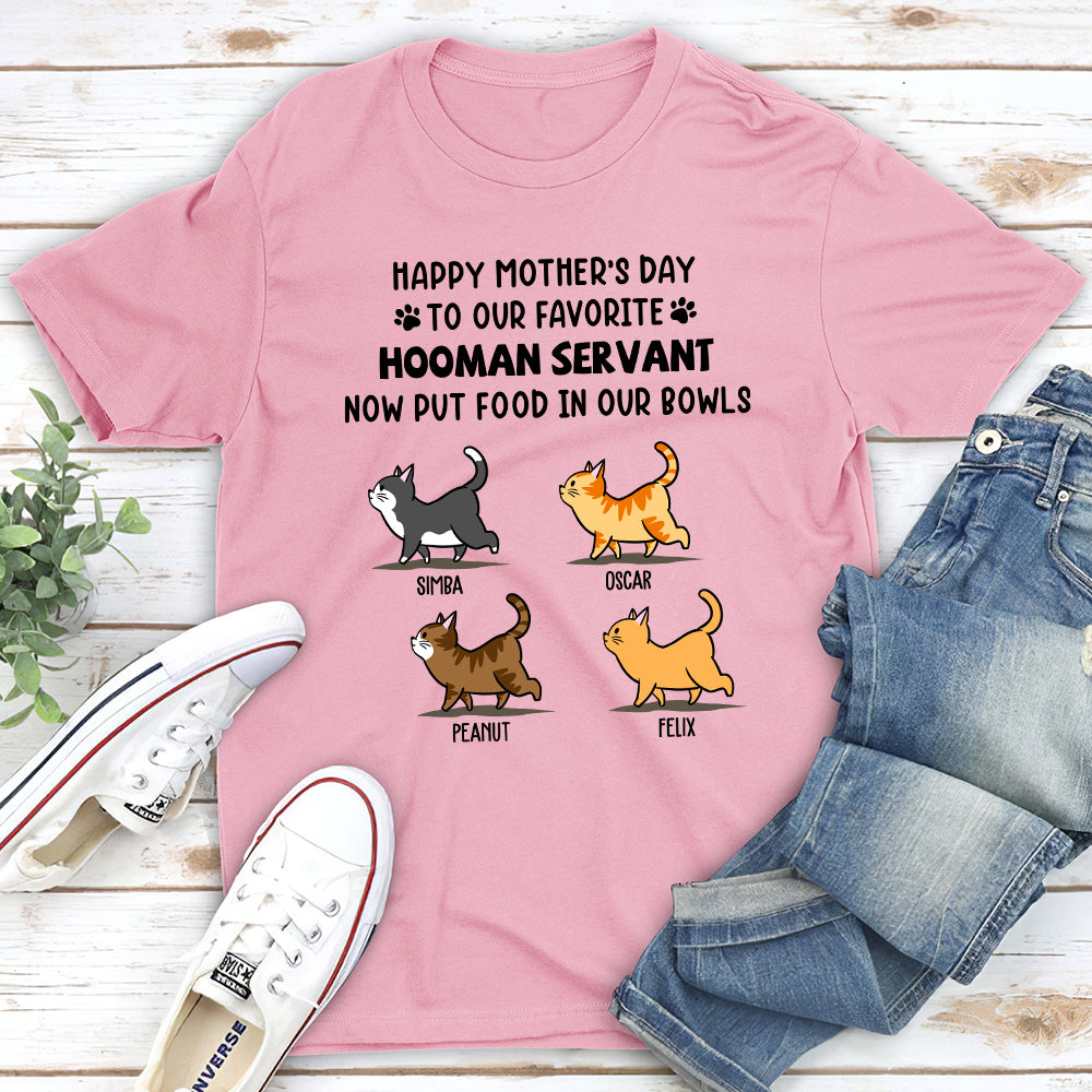 Favorite Hooman Servant - Personalized Custom Unisex 5.3 oz T-shirt for Pet Lovers