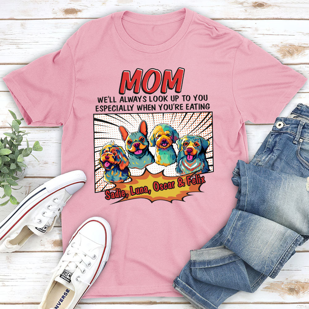 Pop Art Eating Pet - Customizable Unisex 5.3 oz Personalized T-shirt