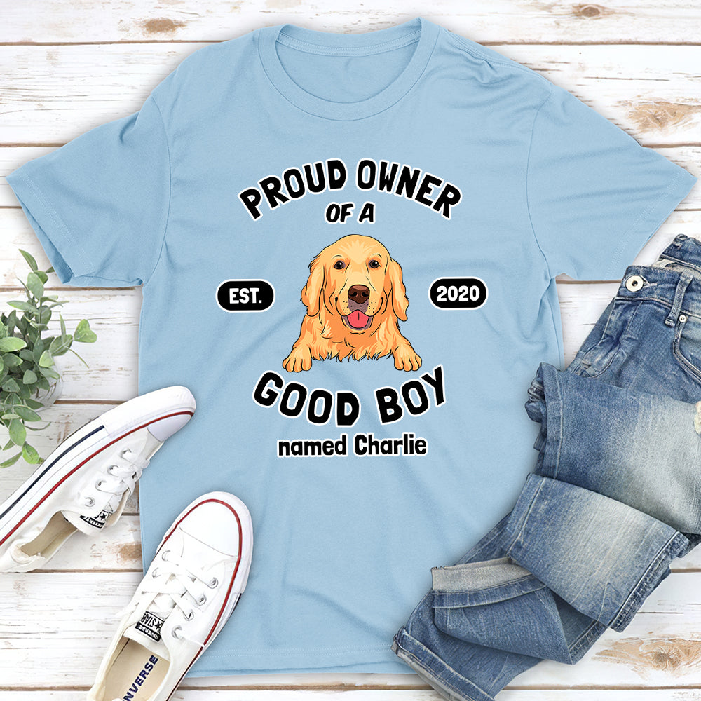 Exclusive Personalized Custom Unisex Proud Dog Owner T-shirt - Ideal Gift for Pet Lovers