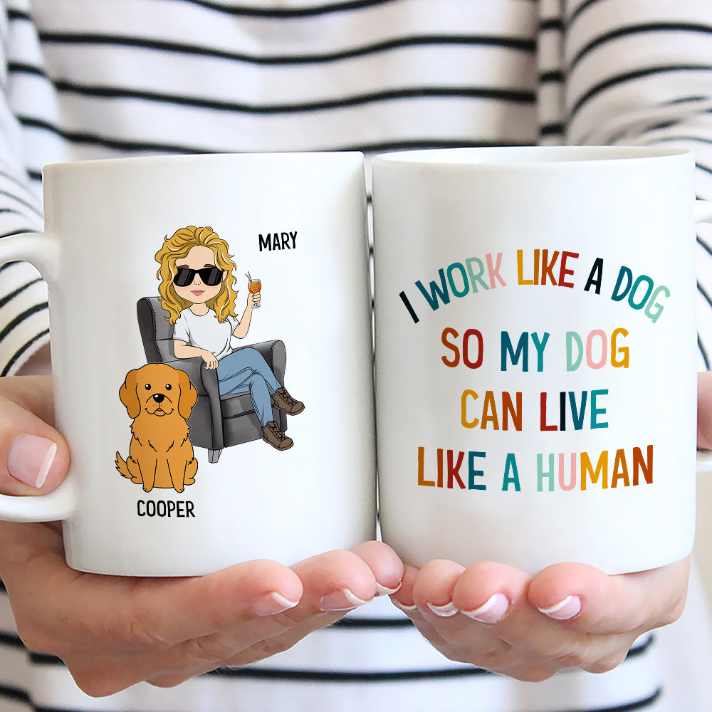 Personalized Custom Coffee Mug for Dog Lovers: Let Your Dog Live Like a Human in Style