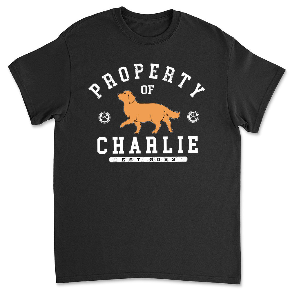 Pet Property - Personalized Custom Unisex 5.3 oz T-shirt for Pet Lovers