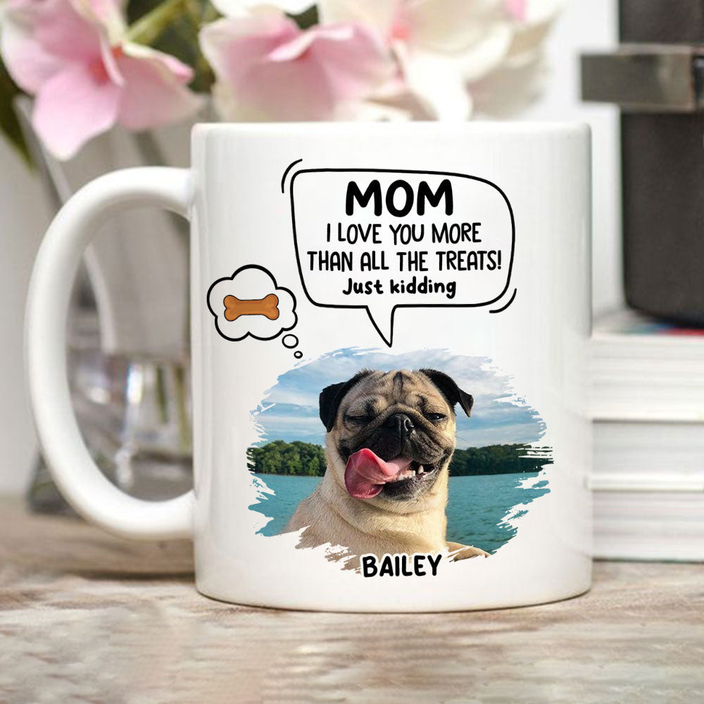 Personalized Custom Pet Just Kidding Photo Coffee Mug - Ideal Gift for Pet Lovers