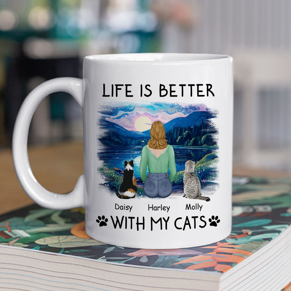 Better With Pets - Personalized Custom 11oz & 15oz Coffee Mug for Pet Lovers