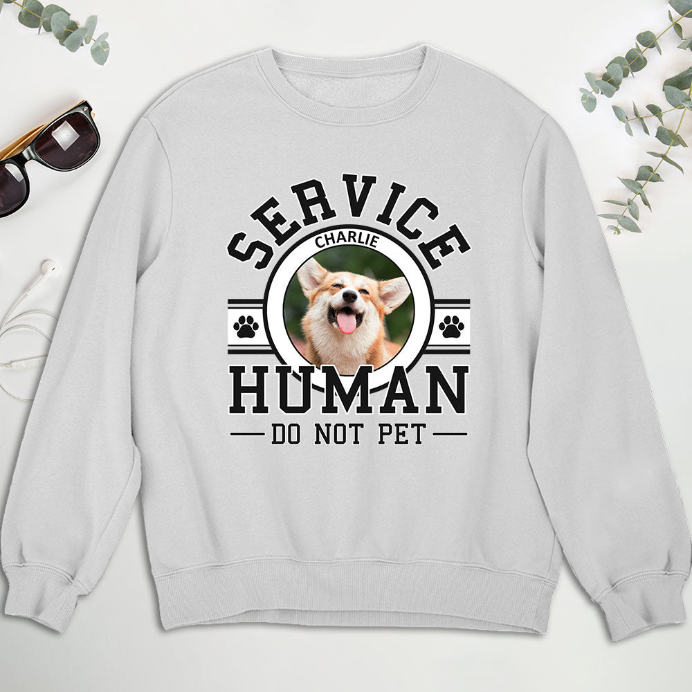 Personalized Custom Pet Service Human Logo Unisex 8.0 oz Sweatshirt - Ideal Gift for Pet Lovers