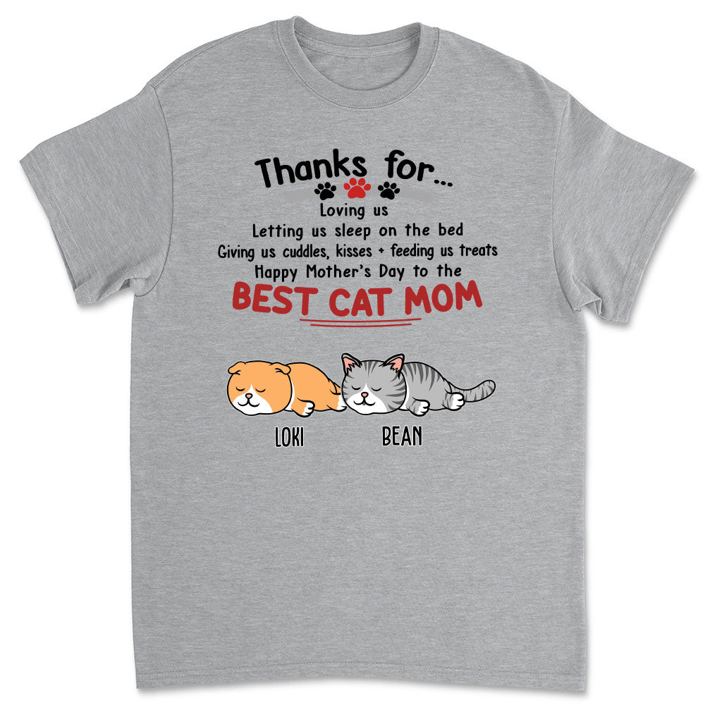 Thanks For Loving Us - Personalized Custom Unisex 5.3 oz T-shirt for Pet Lovers