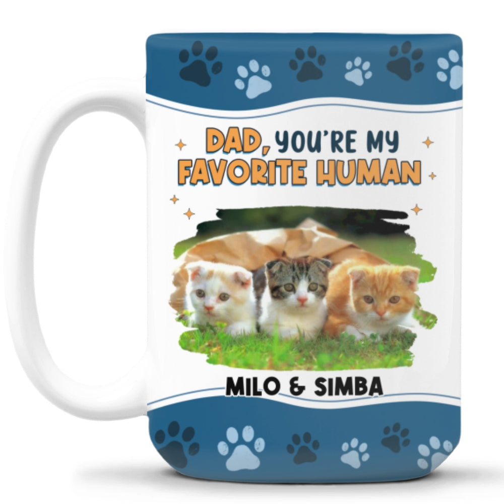I Love You The Most - Personalized Custom Cat Photo Coffee Mug - 11oz & 15oz