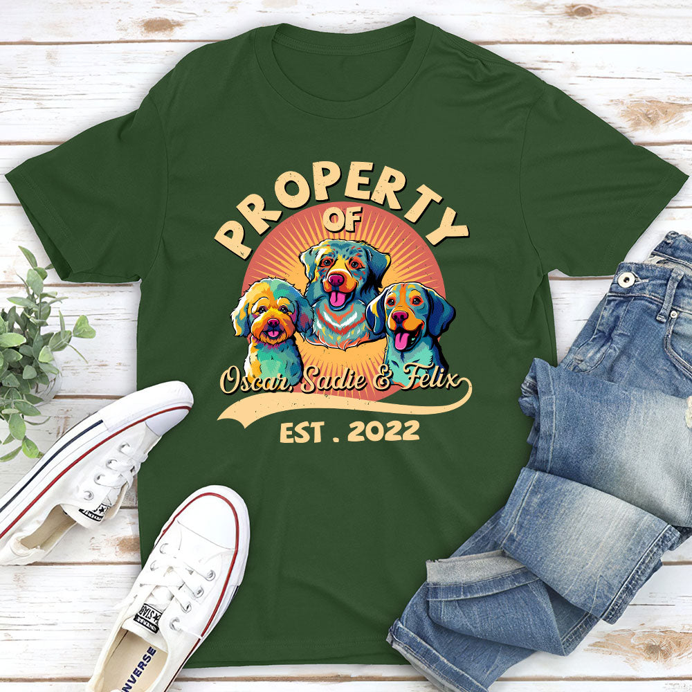 You Are My Property - Personalized Custom Unisex Heavy Cotton T-shirt for Pet Lovers