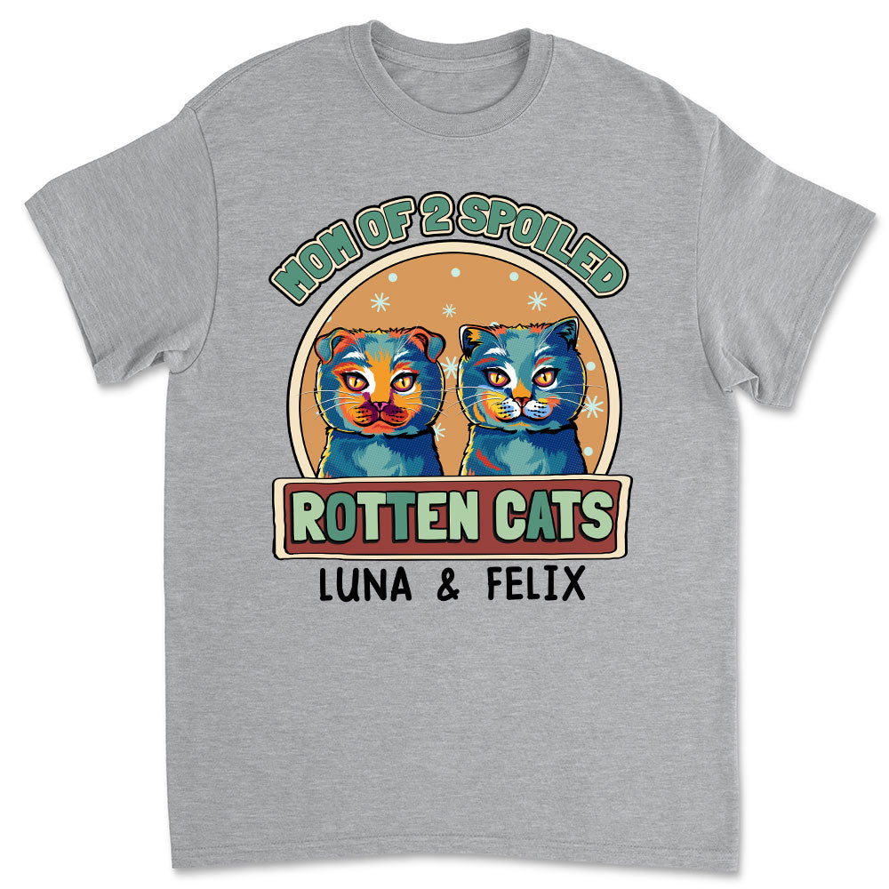 Pop Art Rotten Cats - Personalized Custom Unisex 5.3 oz T-shirt for Pet Lovers