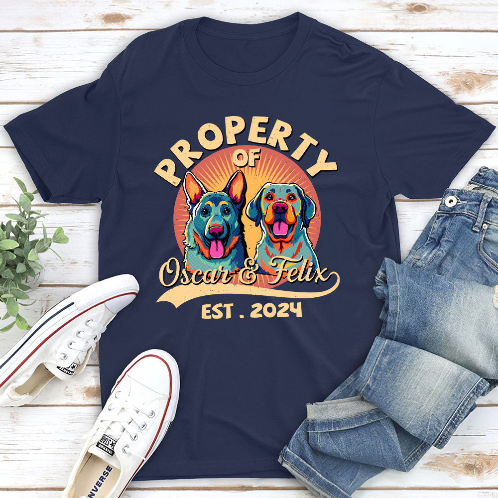 You Are My Property - Personalized Custom Unisex Heavy Cotton T-shirt for Pet Lovers