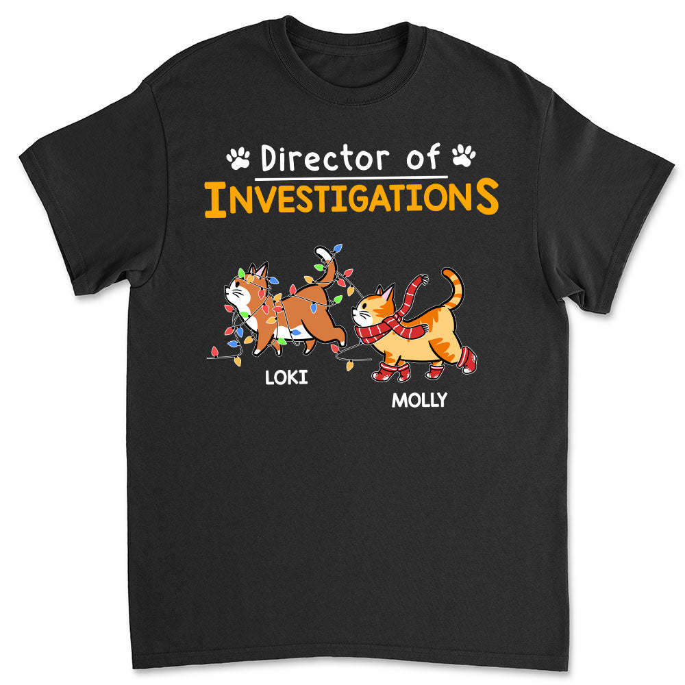 Personalized Custom Unisex Investigation Director T-shirt - Ideal Gift for Pet Lovers