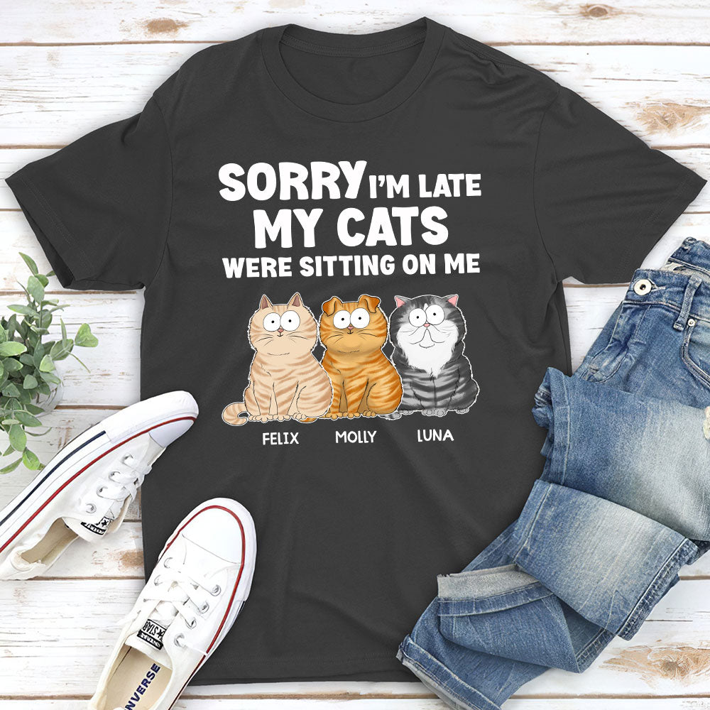 Sorry I'm Late - Personalized Custom Unisex 5.3 oz T-shirt for Pet Lovers