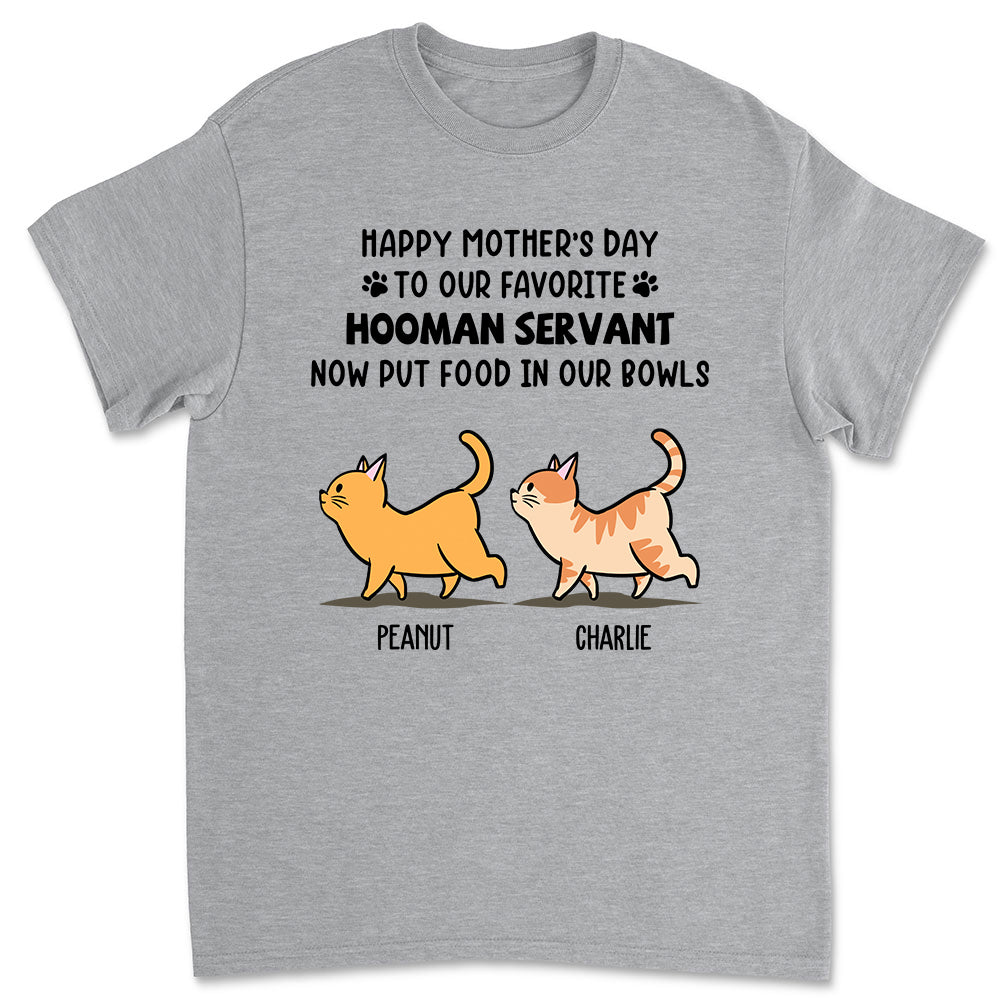 Favorite Hooman Servant - Personalized Custom Unisex 5.3 oz T-shirt for Pet Lovers