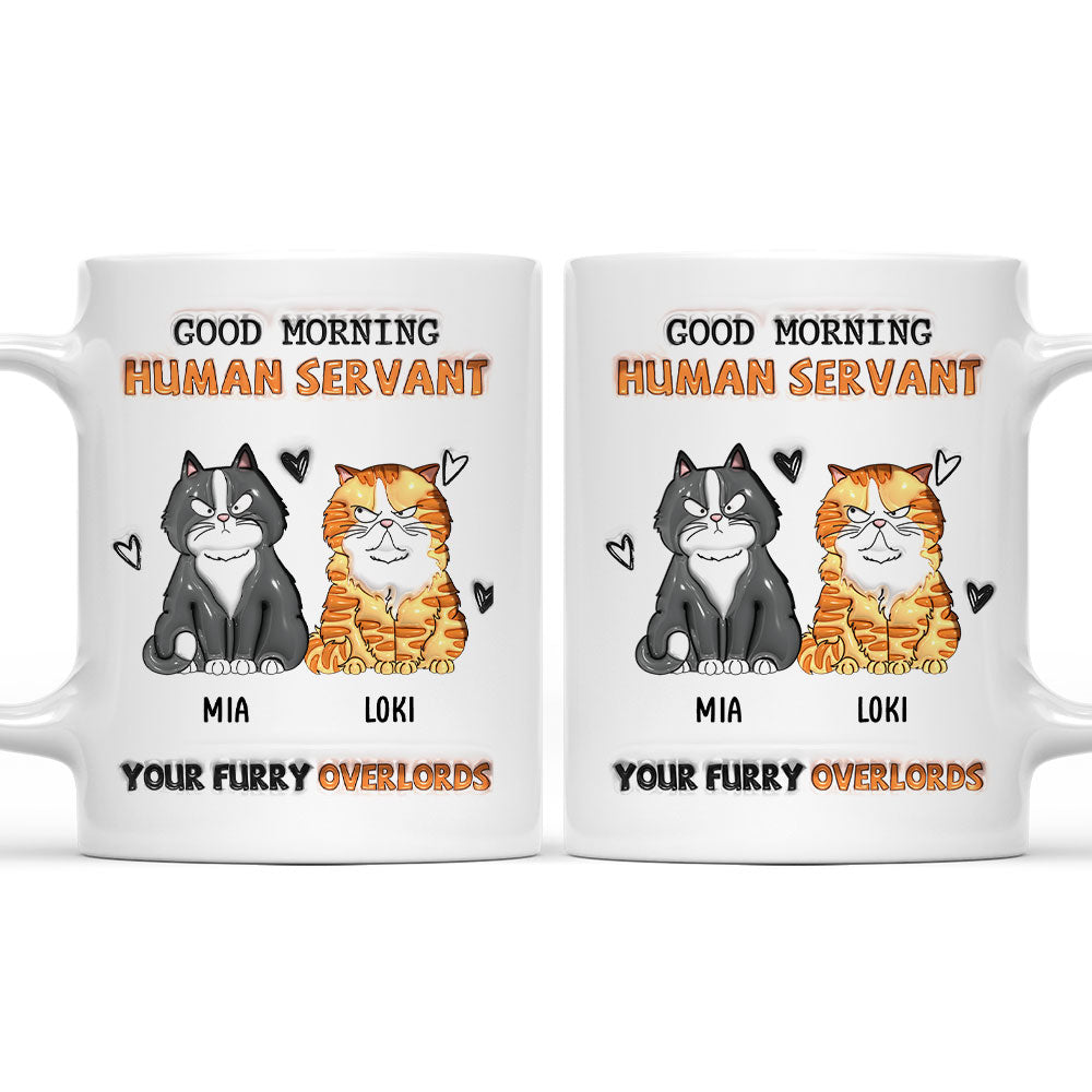 From Furry Overlords - Unique Personalized Custom 3D Inflated Effect Ceramic Mug in 11oz and 15oz Sizes