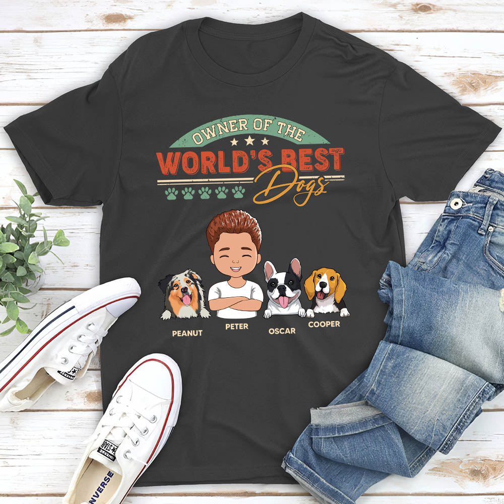 World's Best Dog - Personalized Custom Unisex 5.3 oz T-shirt for Pet Lovers