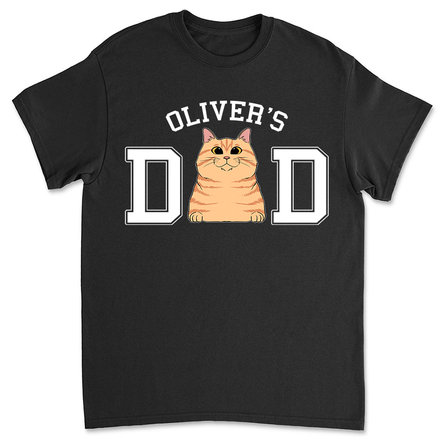 Cat Mom/Dad Basic - Personalized Custom Unisex 5.3 oz T-shirt for Pet Lovers