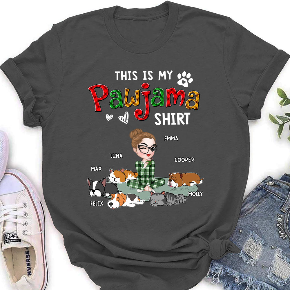 Pawjama Shirt Pet Version 2 - Exquisitely Personalized Custom Women's T-Shirt for Pet Lovers