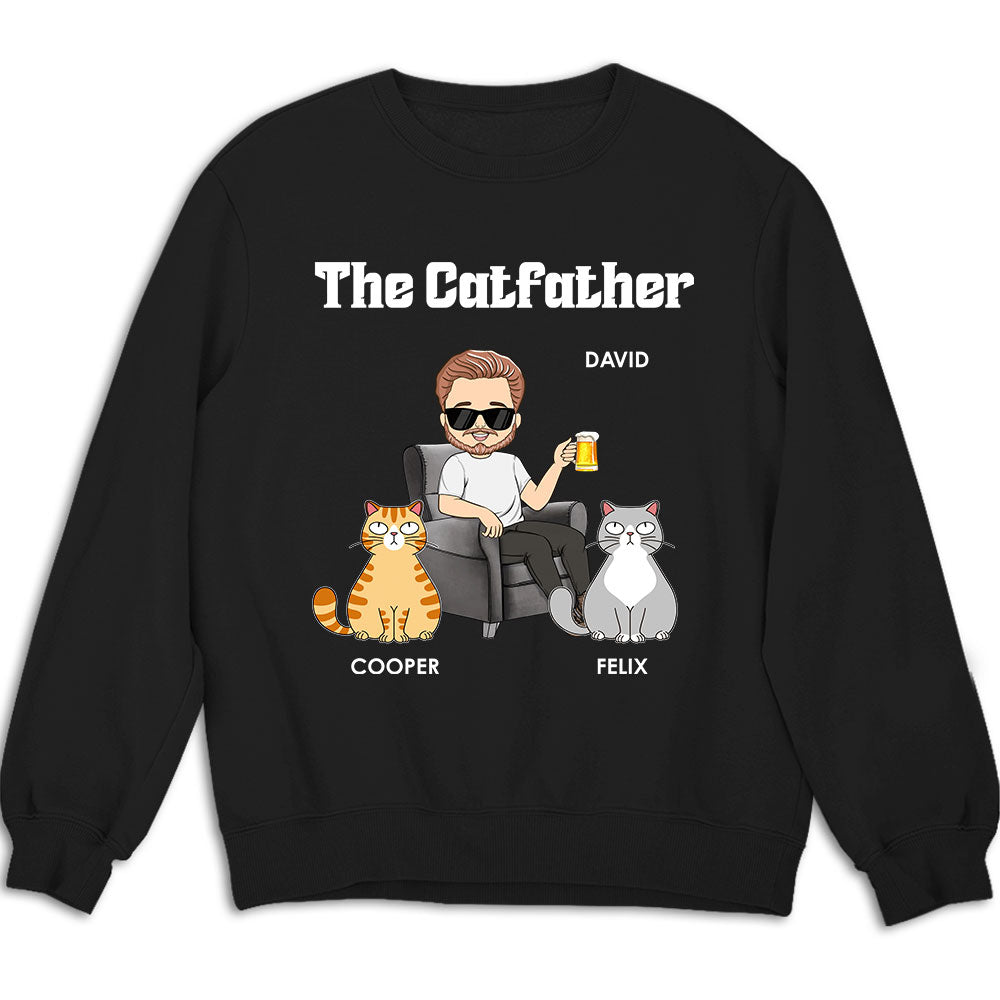 The Catfather - Stylish Personalized Custom Unisex 8.0 oz Sweatshirt for Pet Lovers